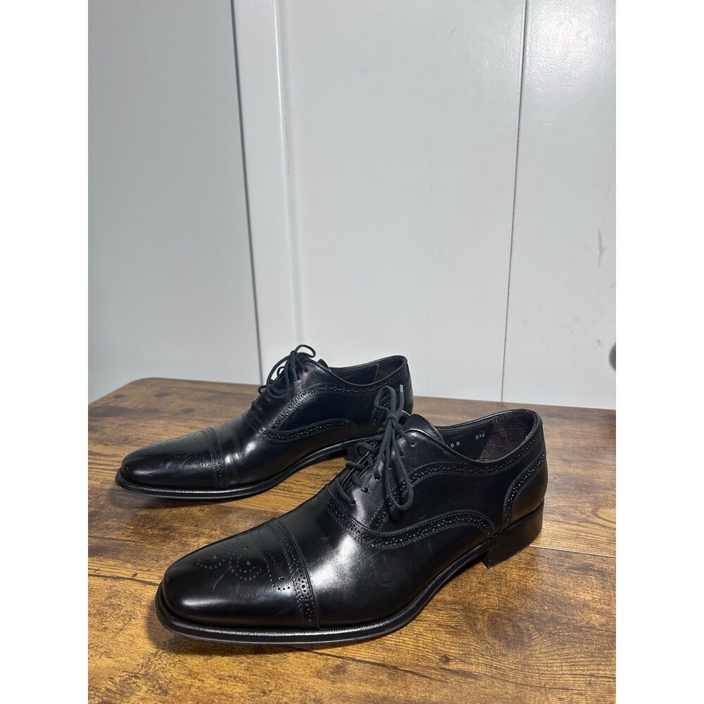To Boot New York Adam Derrick Black Leather Oxfords Men's Shoes Sz 8.5 Italian